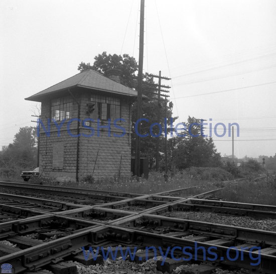 Interlocking tower at Falconer, NY · New York Central System Historical